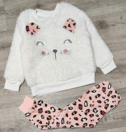 Костюм «Котенок» белый, девочка 18 месяцев