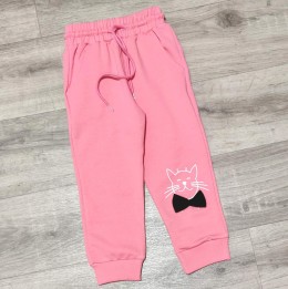 Спортивные штаны Balla Kids «Котик» розовый, девочка 3-4-5-6-7-8 года