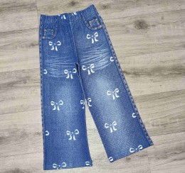 Лосины Bebipa «Бантик» синий, девочка 3-4-5-6-7 лет