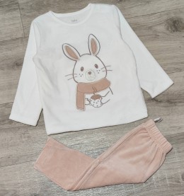 Костюм «Зайка» белый, мальчик 12-18-36 месяцев