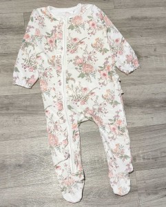 Человечек «Цветочки» молочний, девочка 18 месяцев