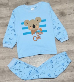 Пижама Supermini "Hello" голубой, мальчик 4-5-6 лет