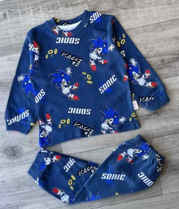 Пижама Supermini "Еж" синий, мальчик 5-6-7-8 лет