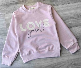 Реглан Digidik kids "Love" розовый(пудра), девочка 3-4-5-6-7 лет