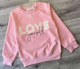 Реглан Digidik kids "Love" персиковый, девочка 3-4-5-6-7 лет