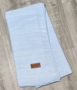 Плед Story Baby «Полоски» голубой, мальчик 90*100