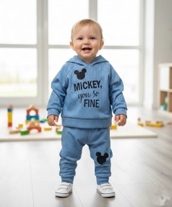 Костюм «You so fine» синий, мальчик 9-12-24-36 месяцев