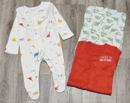 Человечек «Дино» мікс цветов, мальчик 0-3 месяца