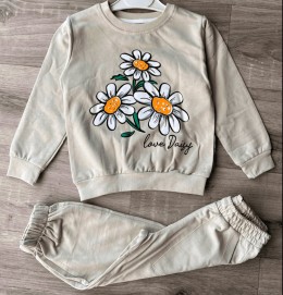 Костюм Ravza "Цветочки" оливковый, девочка 3-4-5-6 лет