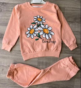 Костюм Ravza "Цветочки" персиковый, девочка 3-4-5-6 лет
