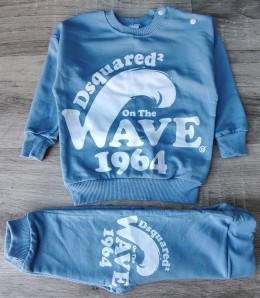 Костюм «Wave» голубой, мальчик 6-12-18-24 месяцев
