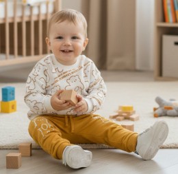 Костюм Anilco "Second Element" желтый, мальчик 6-12-18-24 месяцев