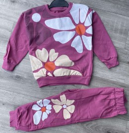 Костюм Lovella "Цветочки" малиновый, девочка 2-3-4-5 лет