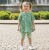 Комплект «Цветы» зеленый, девочка 1-2-3-4-5 лет, фото
