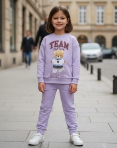 Костюм «TEAM” сиреневый, девочка 2-3-4 лет
