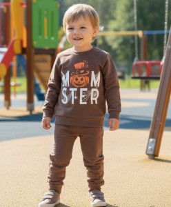 Костюм Mixima "Тыква" коричневый, мальчик 1-2-3-4 года