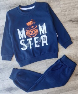 Костюм Mixima "Тыква" синий(темный), мальчик 1-2-3-4 года