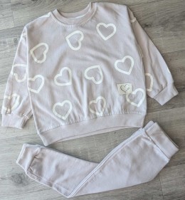 Костюм My Bella "Серця" сірий, дівчинка 2-3-4-5 років