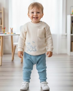 Костюм Moon "Зверыки", голубой, мальчик 3-6-9-12-18 месяцев