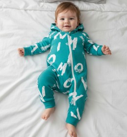 Человечек "Рисунки" зеленый, мальчик 6-9-18мес-3-5 лет