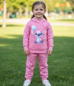 Костюм «Стич» розовый, девочка 1,5-2-3-4 года