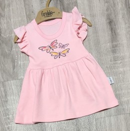 Платье Findik "Бабочки" персиковый 3-6-9 месяцев