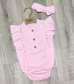 Боди Findik "Рюши", розовый, девочка 3-6-9-12-18 месяцев