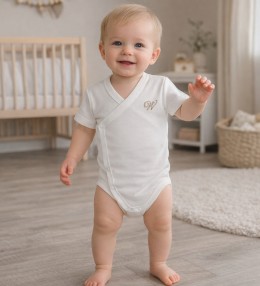 Боди Findik "W" молочный, унисекс 0-3-6 месяцев