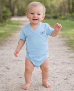 Боди Findik "W" голубой, мальчик 0-3-6 месяцев