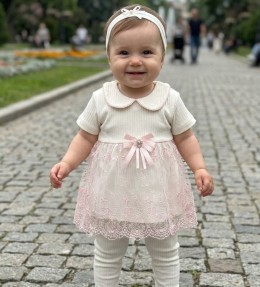 Комплект Findik «Бабочка» розовый, девочка 3-6-9 месяцев