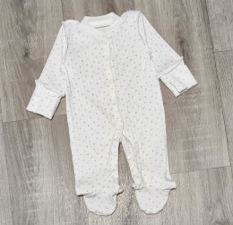 Человечек  "Галочки" молочный, унисекс 0-3 месяцев