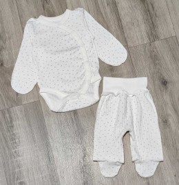 Комплект "Галочки» белый, унисекс 0-3 месяцев