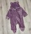 Человечек "Онднотонный" фиолетовый, девочка 3-6-9 месяцев, фото 1