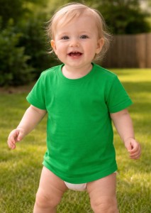 Футболка «Однотонная» зеленый, унисекс 1-2-3-4 лет