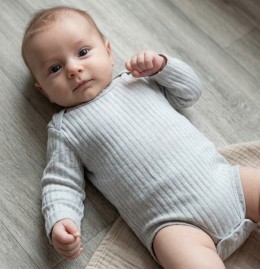 Боди "Однотонный" серый, унисекс 18-24 месяцев