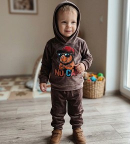 Костюм "No cap" коричневий, хлопчик 3-5-7-9 років