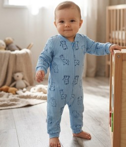 Человечек  "Зверюшки" синий, мальчик 18-24 месяцев