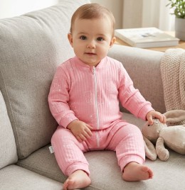 Человечек  "Зверюшки" розовый, девочка 18-24 месяцев