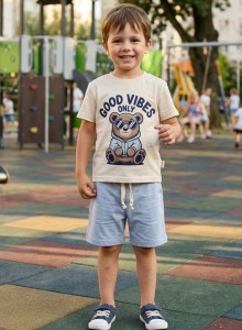 Костюм Iray kids "Good vibes" сірий, хлопчик 3-5-7-9 років