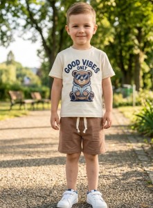 Костюм Iray kids "Good vibes" коричневий, хлопчик 3-5-7-9 років