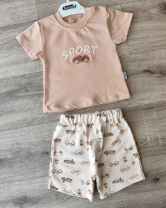 Костюм Babyhi "Sport" бежевий, хлопчик 9-12-18 місяців