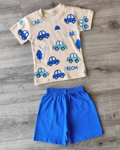 Костюм Giddy kids "Cars" синий, мальчик 6-9-12-18 месяцев
