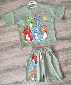 Костюм Ciciboom Baby "Динозаврики" зеленый, мальчик 1-2-3-4 лет