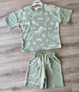 Костюм Ciciboom Baby "Music" зеленый, мальчик 1-2-3-4 лет