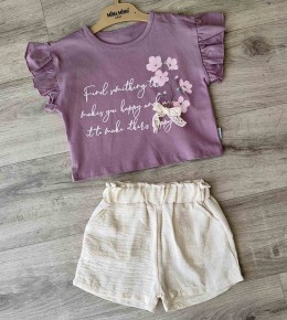 Костюм Minamino «Сакура» фиолетовый, девочка 2-3-4-5 лет