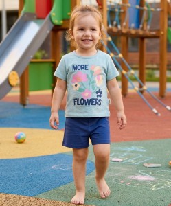Костюм Herry Baby «More flowers» зелений, дівчинка 6-9-12-18 місяців