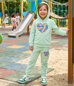 Костюм «Діамант» зелений (м'ятний/бірюзовий), дівчинка 3-5-7-9 років