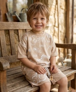 Костюм Ciciboom Baby "Music" бежевый, мальчик 1-2-3-4 лет