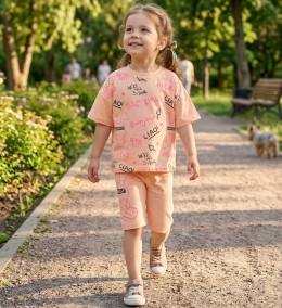 Костюм Ciciboom Baby "Lovely" персиковый, девочка 1-2-3-4 лет