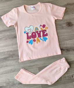 Костюм  Foxx Kids ''Love'' персиковий, дівчинка 3-4-5-6 років